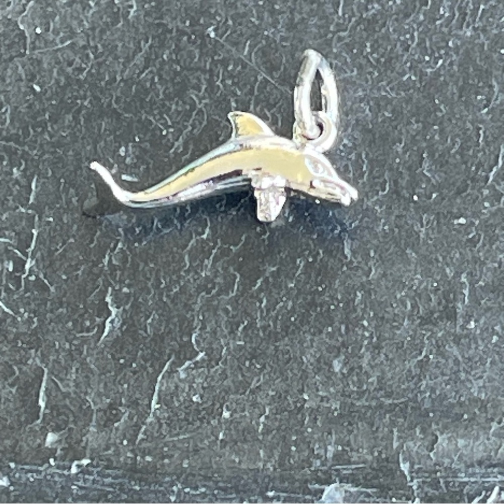 Sterling Silver 925  Dolphin Pendant Charm